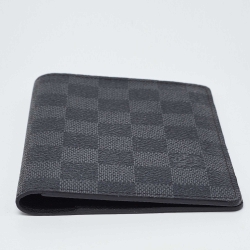 Pre Owned Louis Vuitton Damier Graphite Canvas Passport Holder