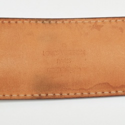 Pre Owned Louis Vuitton Monogram Canvas LV Initiales Belt 85CM