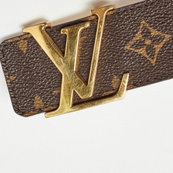 Pre Owned Louis Vuitton Monogram Canvas LV Initiales Belt 85CM