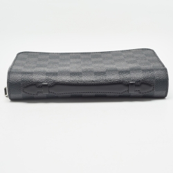 Pre Owned Louis Vuitton Damier Graphite Canvas Zippy XL Wallet