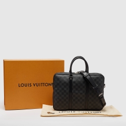 Pre Owned Louis Vuitton Damier Graphite Canvas Porte-Documents Voyage PM Bag