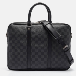Pre Owned Louis Vuitton Damier Graphite Canvas Porte-Documents Voyage PM Bag
