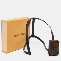 Louis Vuitton Black Monogram Canvas Utility Side Bag