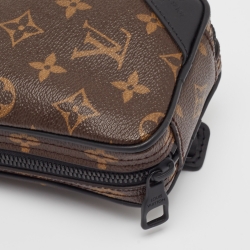Louis Vuitton Black Monogram Canvas Utility Side Bag