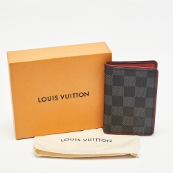 Pre Owned محفظة لوي فيتون كانفاس بوردو دامييه غرافايت