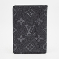 Pre Owned Louis Vuitton Monogram Eclipse Pocket Organizer 