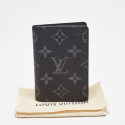 Pre Owned Louis Vuitton Monogram Eclipse Pocket Organizer 