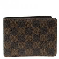 Louis Vuitton Damier Ebene Canvas Slender Wallet