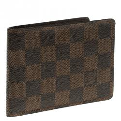 Louis Vuitton Damier Ebene Canvas Slender Wallet