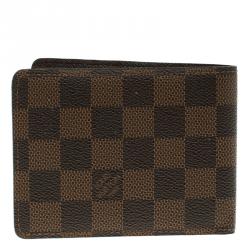 Louis Vuitton Damier Ebene Canvas Slender Wallet