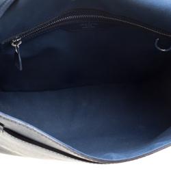 Pre Owned حقيبة لوي فيتون رومان جلد تياغا أزرق MM