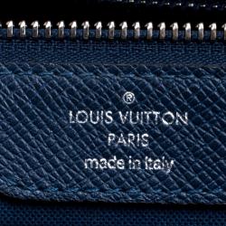 Pre Owned حقيبة لوي فيتون رومان جلد تياغا أزرق MM