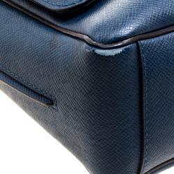 Pre Owned حقيبة لوي فيتون رومان جلد تياغا أزرق MM