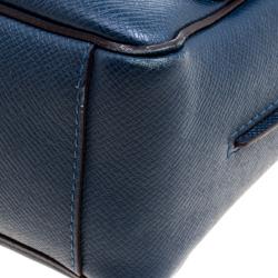 Pre Owned حقيبة لوي فيتون رومان جلد تياغا أزرق MM