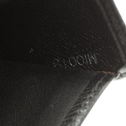 Pre Owned محفظة لوي فيتون طية مزدوجة جلد تاغيا سوداء