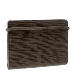 Pre Owned Louis Vuitton Pepper Epi Leather Porte Monnaie Elastique Wallet