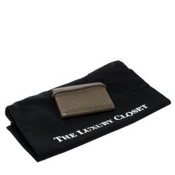 Pre Owned Louis Vuitton Pepper Epi Leather Porte Monnaie Elastique Wallet