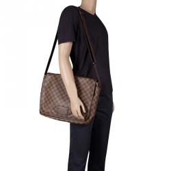 Louis Vuitton Damier Ebene Canvas Brooklyn GM Messenger Bag at 1stDibs