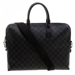 N48224 Louis Vuitton Damier Graphite Porte Documents Jour 15 Laptop Bag