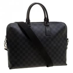 Pre Owned Louis Vuitton Damier Graphite Canvas Porte Documents Jour Messenger Bag