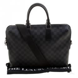 Pre Owned Louis Vuitton Damier Graphite Canvas Porte Documents Jour Messenger Bag