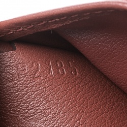 Pre Owned محفظة لوي فيتون جلد أحمر متعددة ثنائية الطي