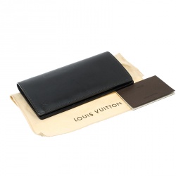 Louis Vuitton Black Leather Brazza Wallet