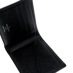 Louis Vuitton Bifold Damier Graphite Mens Wallet Gray Black LV SP2162