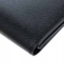 Louis Vuitton Black Taiga Leather Multiple Wallet