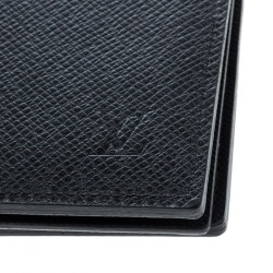 Louis Vuitton Black Taiga Leather Multiple Wallet