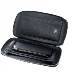 Pre Owned حقيبة كلاتش منظِمة لوي فيتون غويد جلد تايغا سوداء