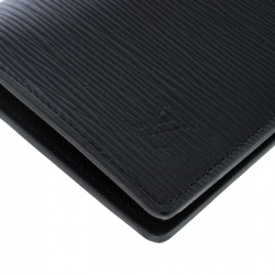 Pre Owned Louis Vuitton Black Epi Leather Credit Card and Currency Wallet