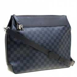 Pre Owned Louis Vuitton Damier Cobalt Canvas Greenwich Messenger Bag