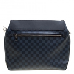 Pre Owned Louis Vuitton Damier Cobalt Canvas Greenwich Messenger Bag