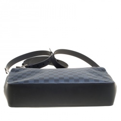 Pre Owned Louis Vuitton Damier Cobalt Canvas Greenwich Messenger Bag