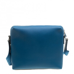 Pre Owned Louis Vuitton Blue Taiga Leather Grigori PM Messenger Bag