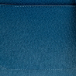 Pre Owned Louis Vuitton Blue Taiga Leather Grigori PM Messenger Bag