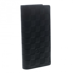 Pre Owned محفظة لوي فيتون برازا جلد انفيني دامييه سوداء