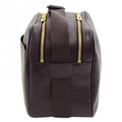 Pre Owned Louis Vuitton Burgundy Taiga Leather Reporter PM Bag