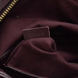 Pre Owned Louis Vuitton Burgundy Taiga Leather Reporter PM Bag
