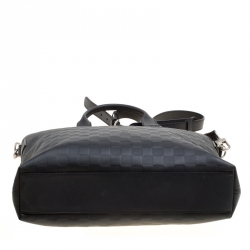 Pre Owned Louis Vuitton Black Damier Infini Leather Daily Bag