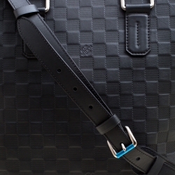 Pre Owned Louis Vuitton Black Damier Infini Leather Daily Bag