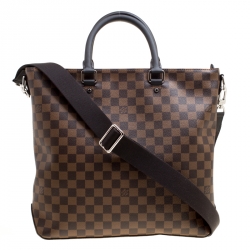 Pre Owned Louis Vuitton Damier Ebene Canvas Jake Bag