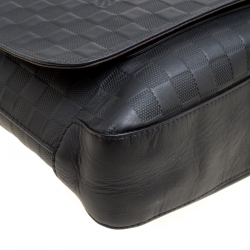 Louis Vuitton Onyx Damier Infini Leather District MM Bag