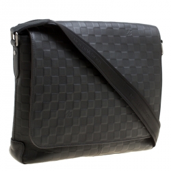 Louis Vuitton Onyx Damier Infini Leather District MM Bag