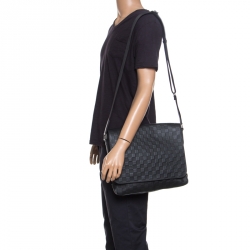 Louis Vuitton Black Damier Infini Leather Daily Bag Louis Vuitton