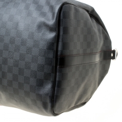 Pre Owned Louis Vuitton Damier Graphite Canvas Keepall Bandouliere 55 Bag