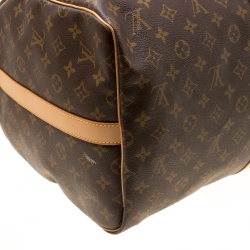 Louis Vuitton Monogram Canvas Keepall Bandouliere 55 Bag