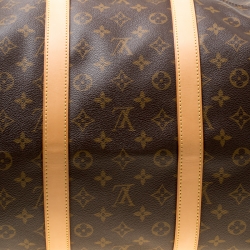 Louis Vuitton Monogram Canvas Keepall Bandouliere 55 Bag