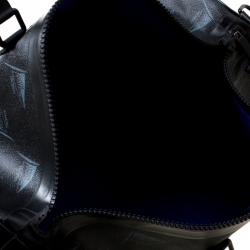 Pre Owned Louis Vuitton Black Coated Canvas Limited Edition 049/200 Dubai Keepall Bandouliere 55 Bag